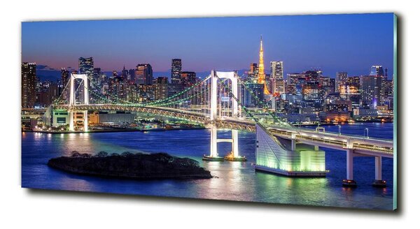 Fotografie imprimată pe sticlă Podul din Tokyo