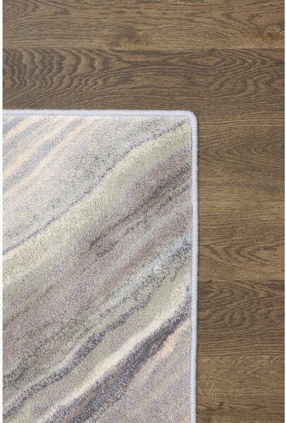 Covor gri din lână 133x180 cm Agate – Agnella