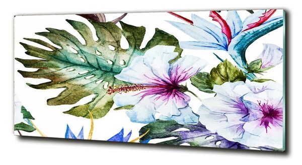 Tablou Printat Pe Sticlă flori Hawaii