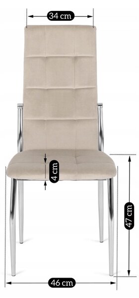 Scaun sufragerie Marinaleda (bej) . Promo -10%. 1118943