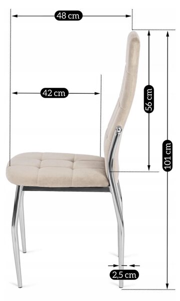 Scaun sufragerie Marinaleda (bej) . Promo -10%. 1118943