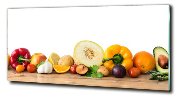Tablou din Sticlă Fructe si legume