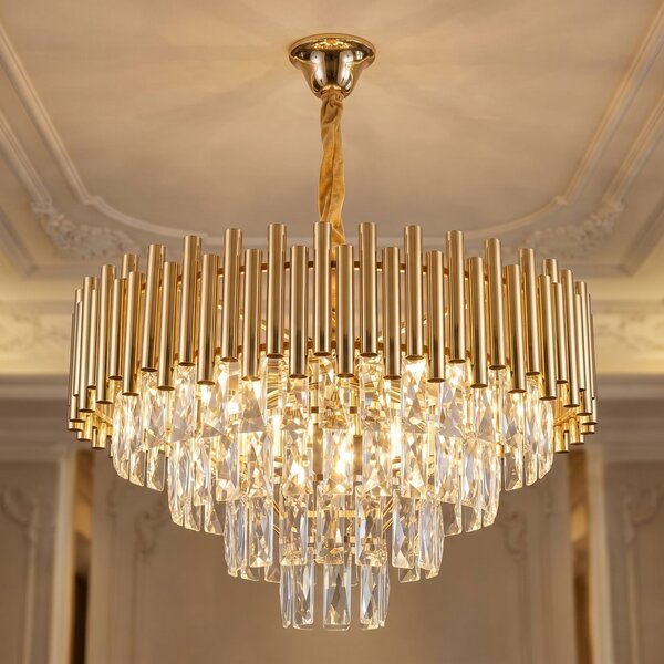 Lampă suspendată din cristal SWE103-CP GOLD