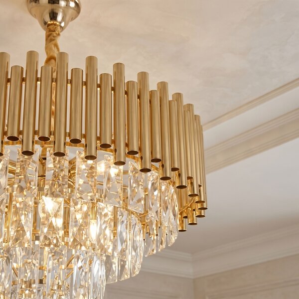 Lampă suspendată din cristal SWE103-CP GOLD