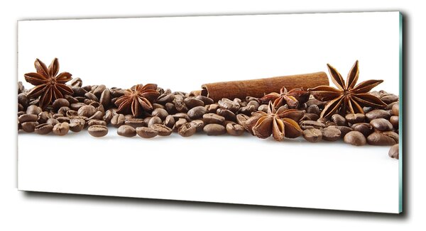 Imagine de sticlă Boabe de cafea scorțișoară