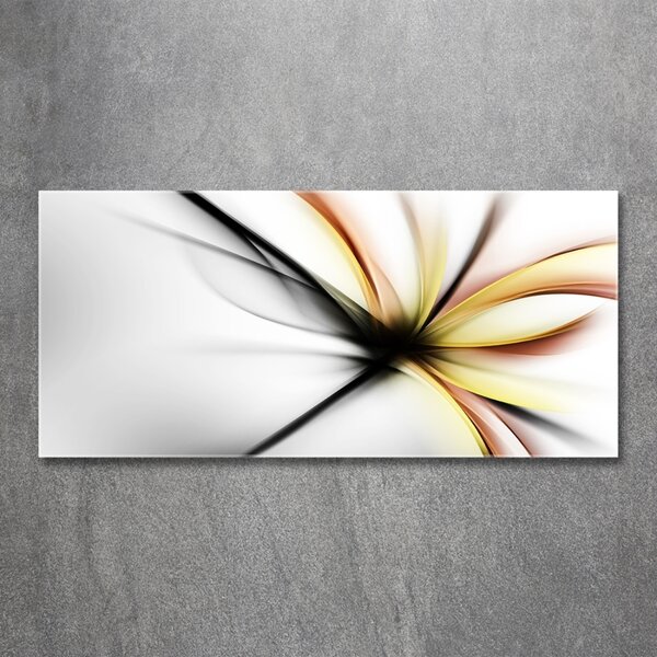 Tablou sticlă floare abstract