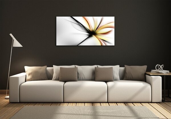 Tablou sticlă floare abstract