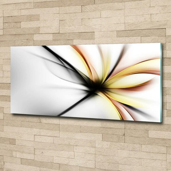 Tablou sticlă floare abstract