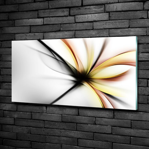 Tablou sticlă floare abstract