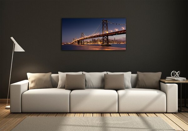 Fotografie imprimată pe sticlă Podul din San Francisco