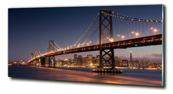 Fotografie imprimată pe sticlă Podul din San Francisco