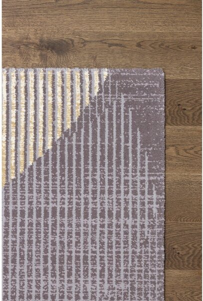 Covor gri din lână 100x180 cm Shades – Agnella