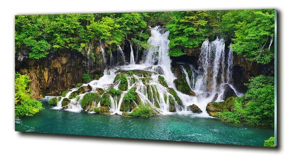 Tablou din Sticlă Cascada în munți
