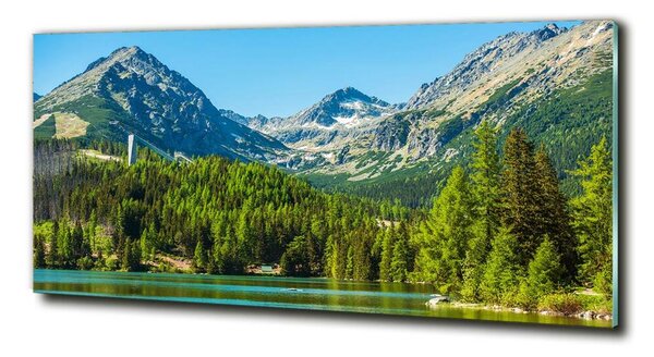 Imagine de sticlă Lacul în munți