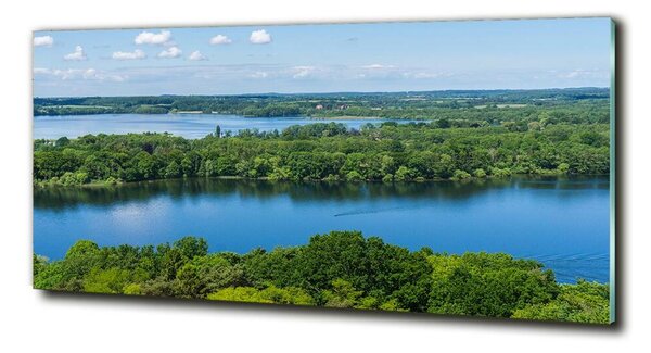 Tablou Printat Pe Sticlă Lake Forest