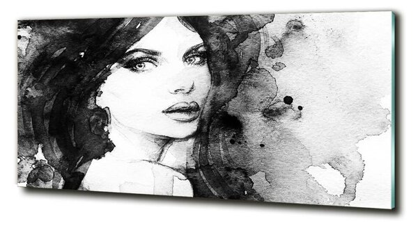 Tablou Printat Pe Sticlă femeie portret