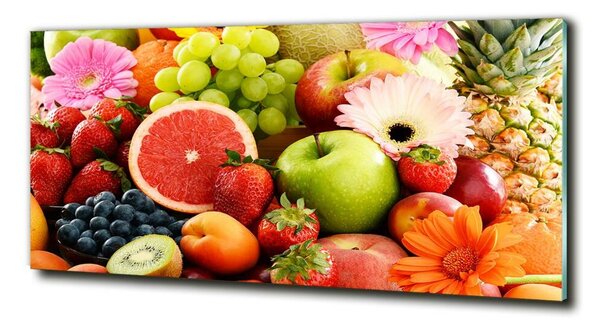 Tablou sticlă fructe colorate