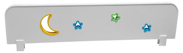 Paravan protectie pat copii SKY-B cu decupaje si ornamente colorate - 70 x 18 cm