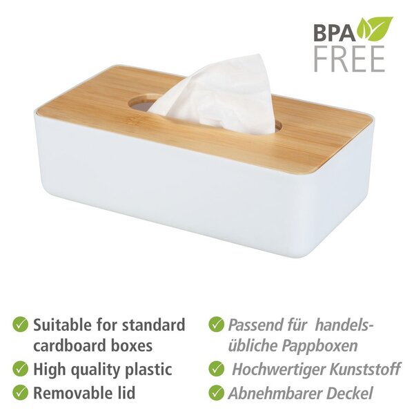 Cutie pentru șervețele din plastic și bambus Rotello – Wenko