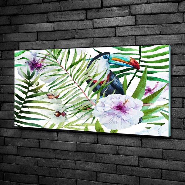 Tablou sticlă Toucan Tropika