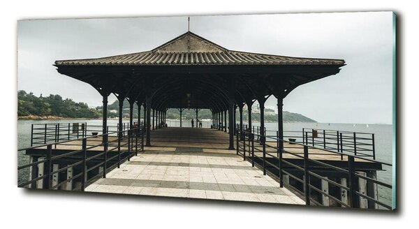 Tablou Printat Pe Sticlă Pier în Hong Kong