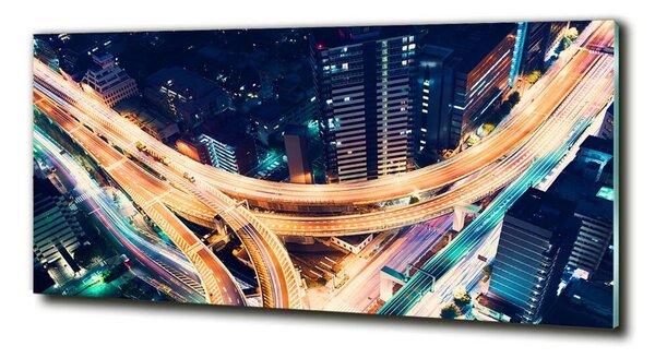 Tablou Printat Pe Sticlă Autostradă în Tokyo