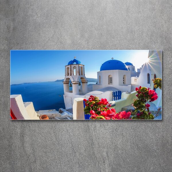 Tablou sticlă Santorini, Grecia