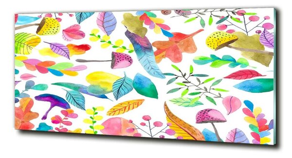 Tablou Printat Pe Sticlă model floral