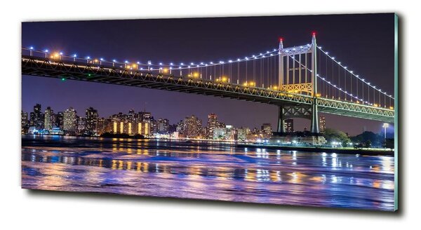 Tablou pe pe sticlă Podul în New York City