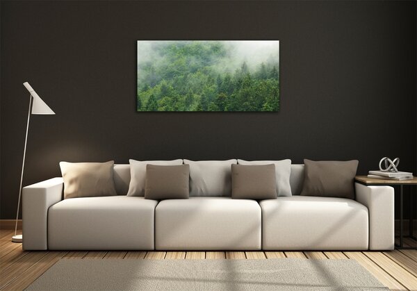 Fotografie imprimată pe sticlă pădure misterioasă
