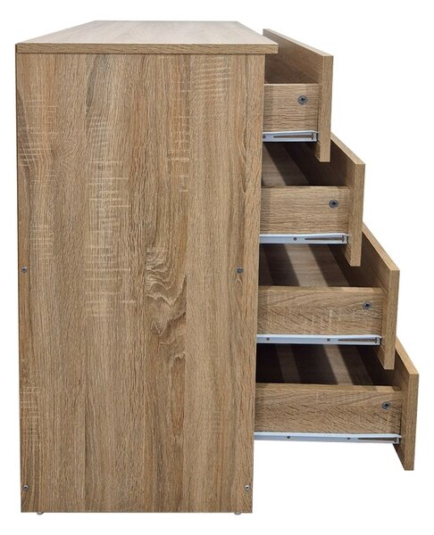Dulap cu sertare, Athos, Stejar, 80x40x79 cm