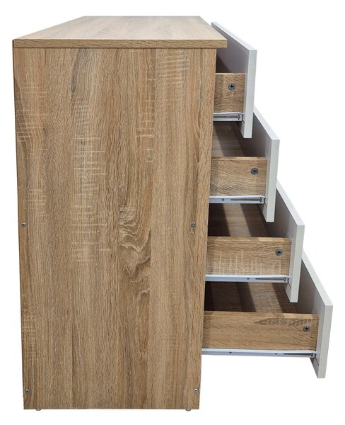 Dulap cu sertare, Athos, Sonoma, 80x40x79 cm