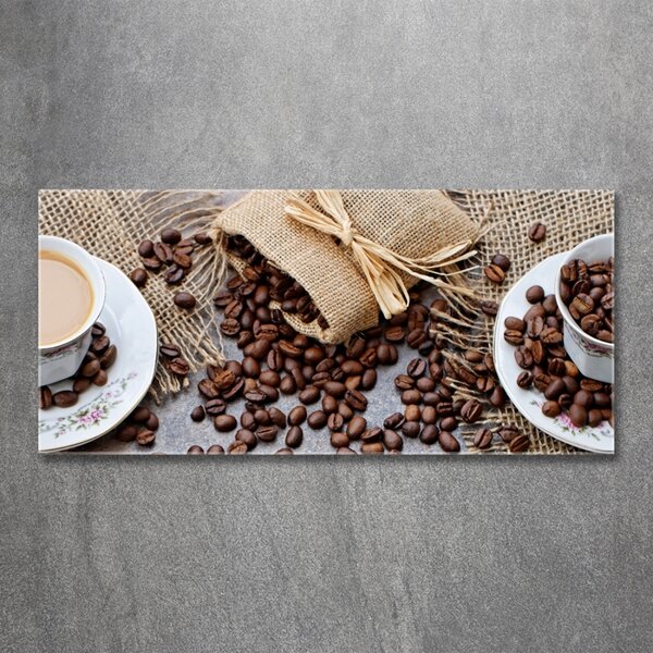 Tablou sticlă Cafea cu lapte