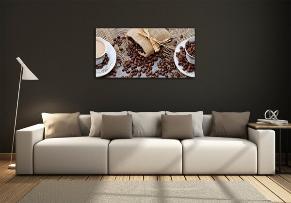 Tablou sticlă Cafea cu lapte