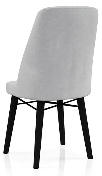Scaun Babyface Madrid Gri Picioare Negru