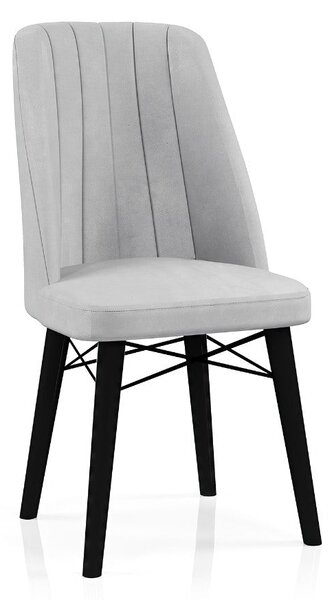 Scaun Babyface Madrid Gri Picioare Negru