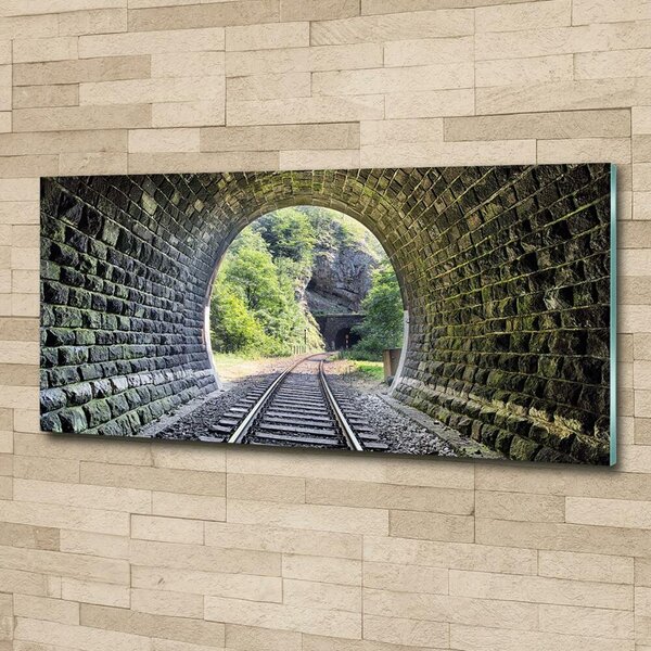 Tablou sticlă tunel feroviar