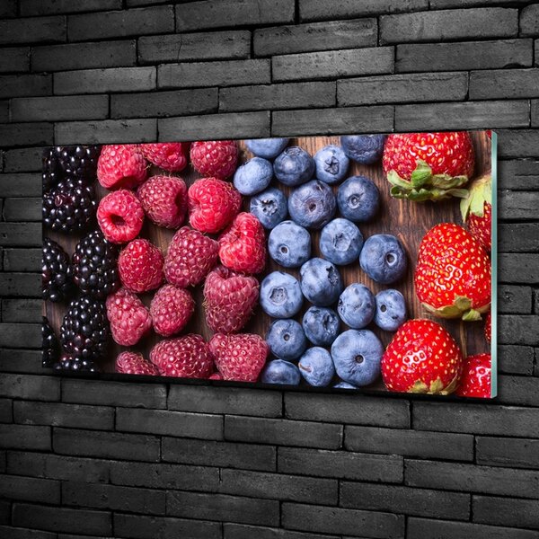 Fotografie imprimată pe sticlă fructe de padure