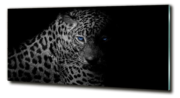 Fotografie imprimată pe sticlă leopard