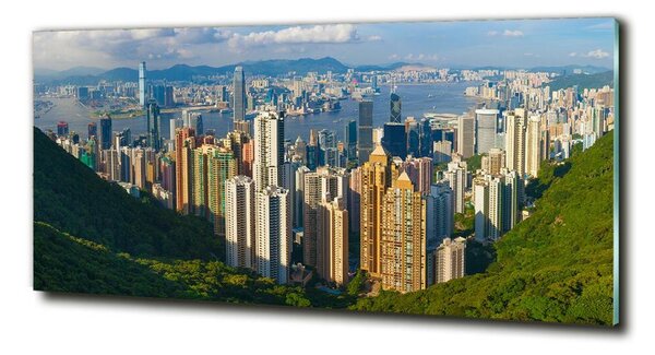Fotografie imprimată pe sticlă Hong Kong panorama