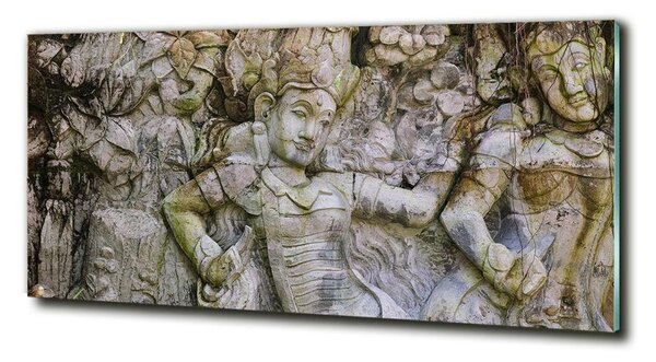 Tablou sticlă sculptura in piatra