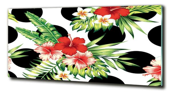 Tablou din Sticlă flori Hawaii