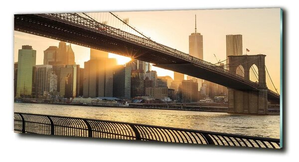 Tablou sticlă Podul Brooklyn