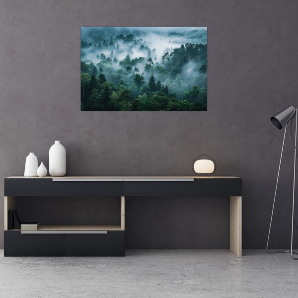 Tablou - Pădure în Ceață (90x60 cm)