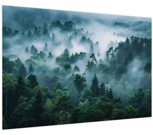 Tablou - Pădure în Ceață (90x60 cm)