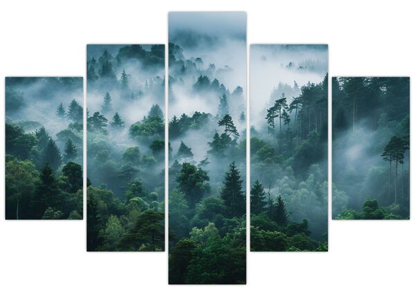 Tablou - Pădure în Ceață (150x105 cm)