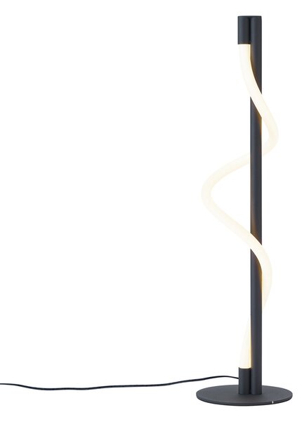 Lampă de masă modernă neagră cu LED inclus, cu 3 trepte de intensitate luminoasă - Twirl