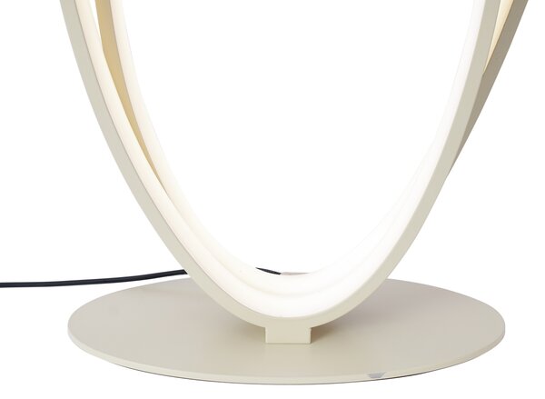 Lampă de podea de design bej, incl. LED, cu dimmer în 3 trepte - Boomerang