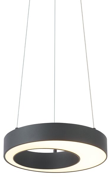 Lampă suspendată modernă neagră 35 cm cu 3 trepte de intensitate luminoasă - Organici