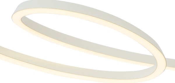 Lampa suspendată scandinavă bej 72cm incl. LED cu 3 trepte de intensitate luminoasă - Circuit